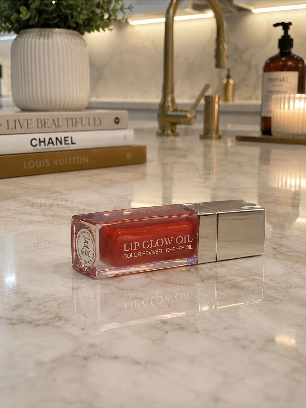 Dior Addict Lip Glow Oil 004 Coral Full Size 6mL - New - No Box